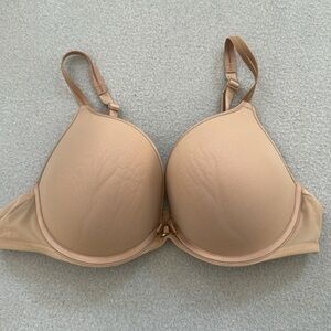 Chantelle 3952 Sublime Invisible‎ Push Up Plunge nude bra size 34D